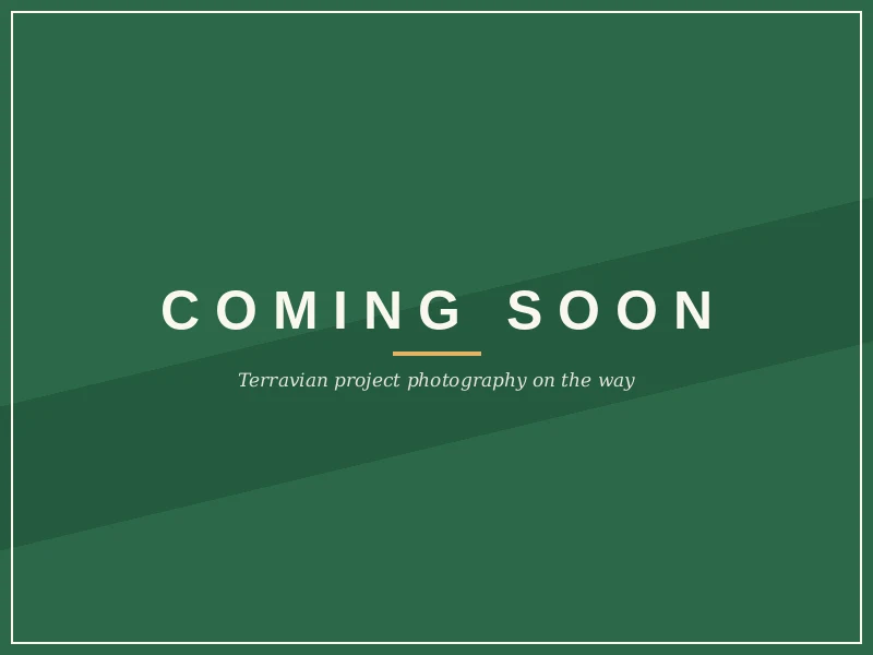 Coming soon — cleared-site photography for this demonstration project