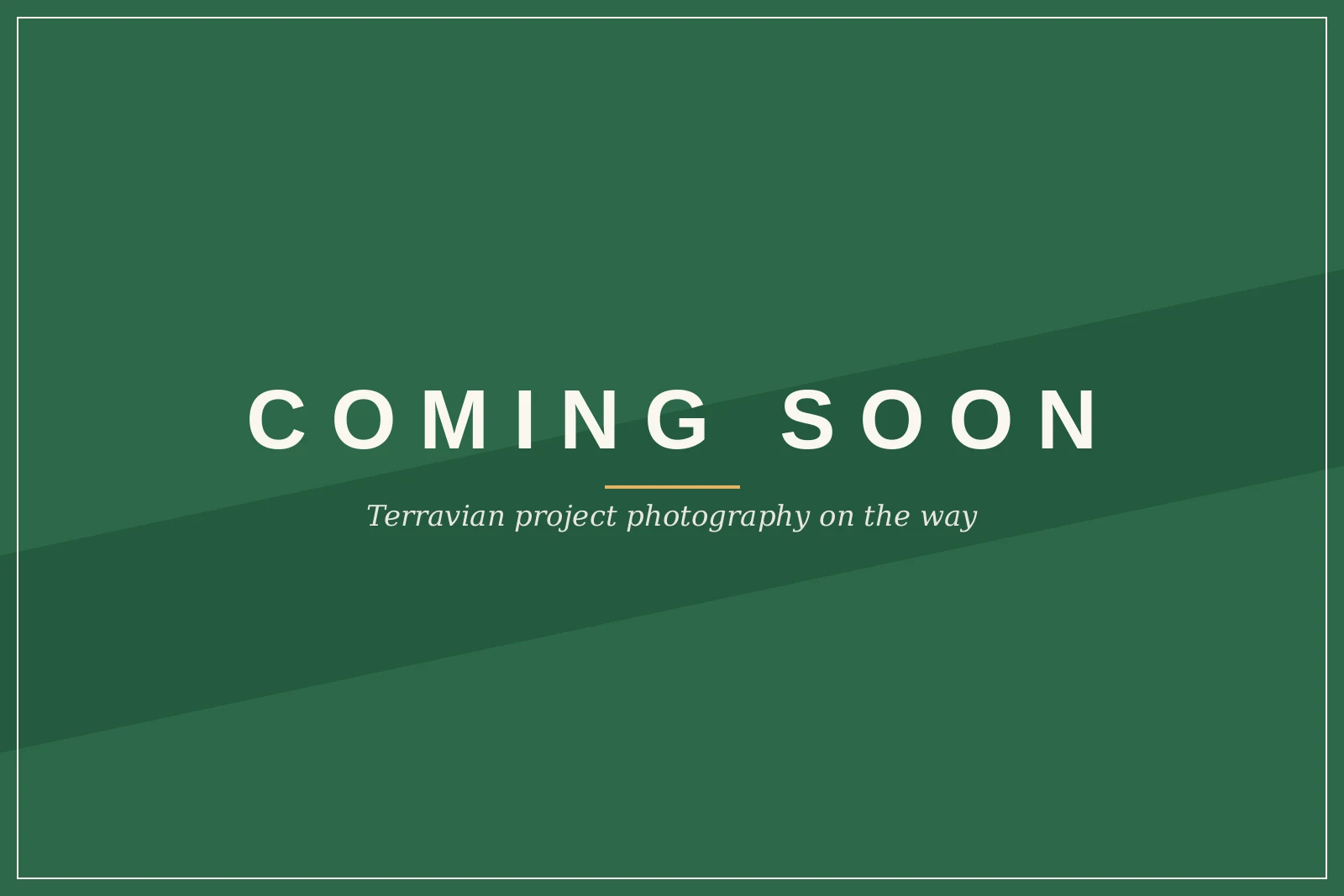 Coming soon — Terravian retail property photography
